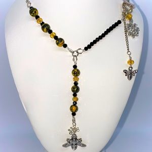Bumble bee necklace